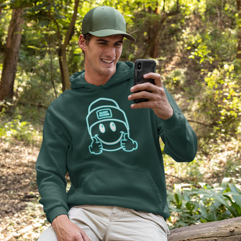 Introducing the ultimate companion for your outdoor adventures – the Happy Camper Hoodie! Designed with the enthusiastic explorer in mind, this hoodie is not just a piece of clothing; it's a declaration of joy and positivity in the great outdoors.